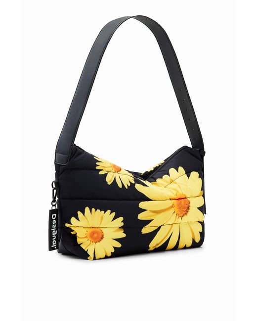 Desigual Black M. Christian Lacroix Large Floral Crossbody Bag, Polyester