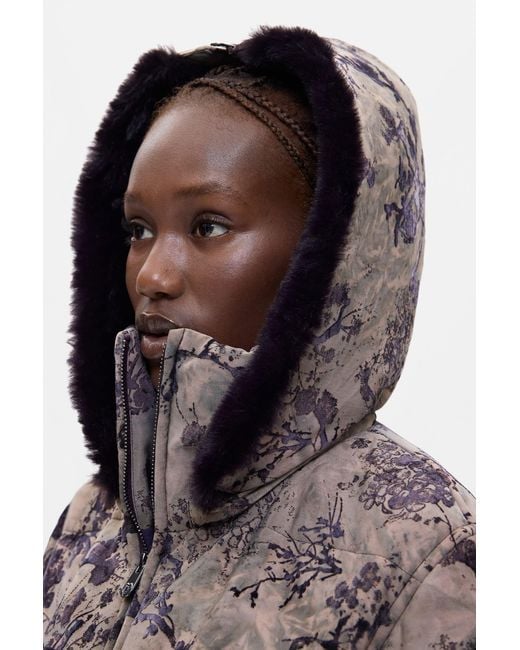 Desigual Black Short Padded Coat, Polyester
