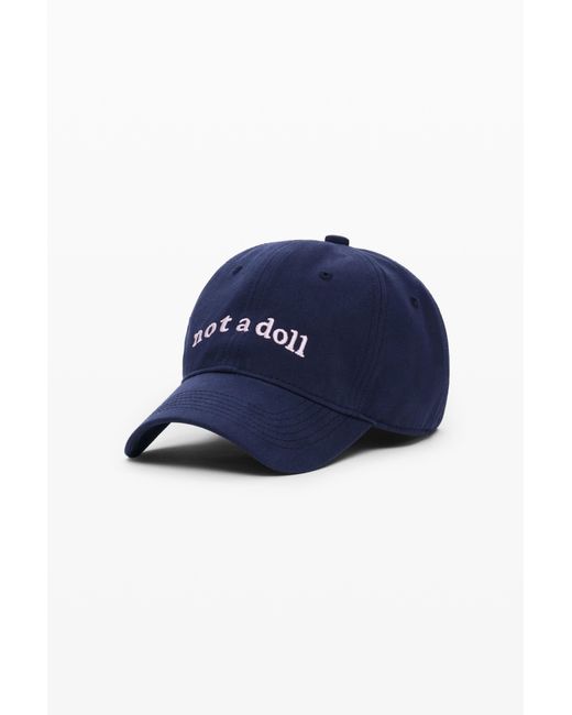 Desigual Blue Cap "Not A Doll" Cotton