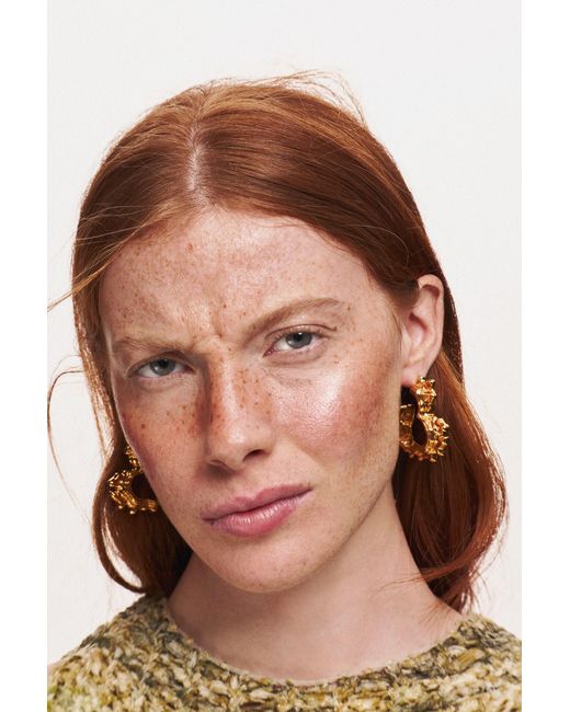 Desigual Metallic Heart Zalio Earrings