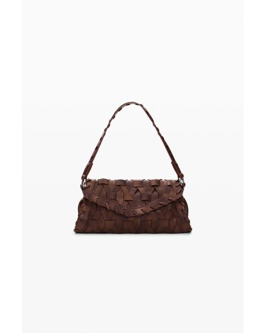 Desigual Brown Small Braided Bag, Polyurethane