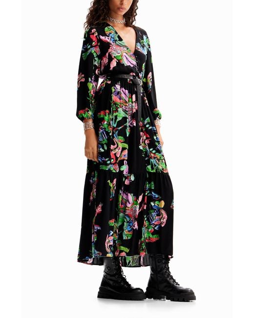Desigual Black Shirt Dress.C.Lacroix, Viscose