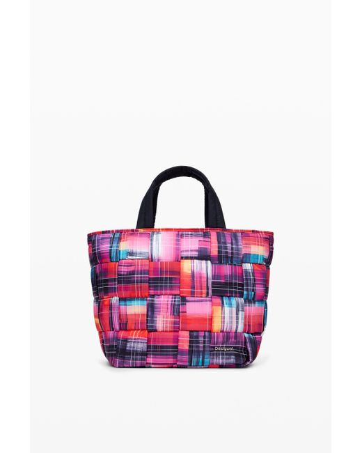 Desigual Nylon Bag With Arty Multi-Position Handles in Red | Lyst