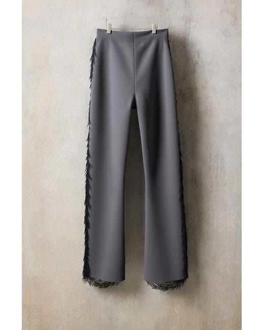 Desigual Black Long Glitter Trousers, Polyester