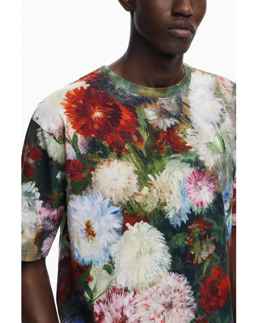 Desigual Green Short-Sleeve Garden T-Shirt, Cotton for men