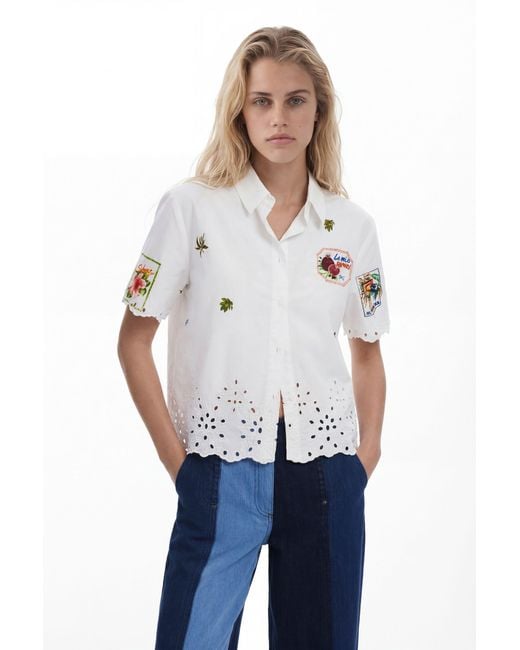 Desigual Blue Aphrodite Shirt, Cotton
