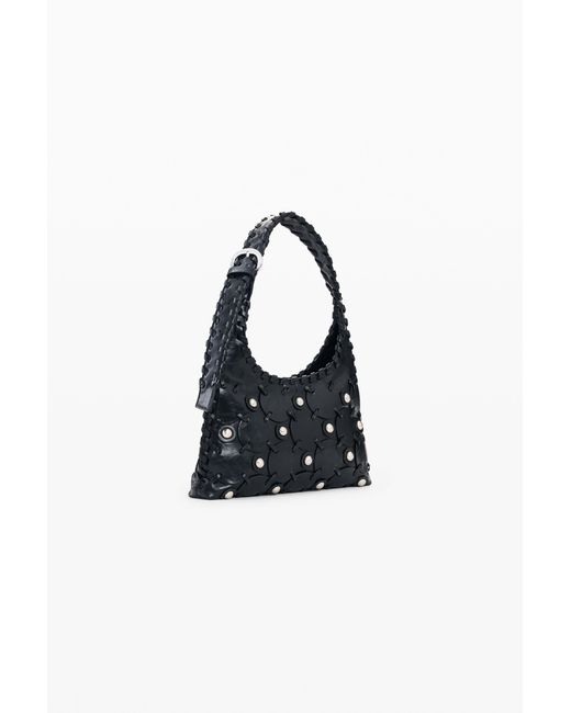 Desigual Black Studded Faux Leather Bag, Polyurethane