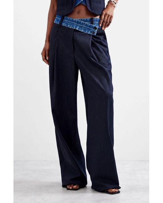 Desigual Blue Long Woven Trousers