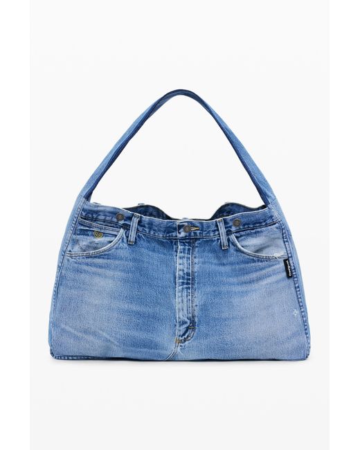 Desigual Blue Large Denim Bag, Cotton