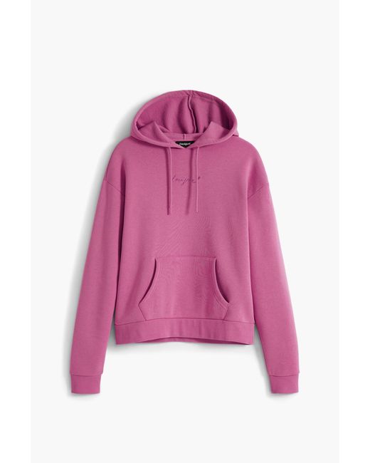 Desigual Pink Hoodie With Logo
