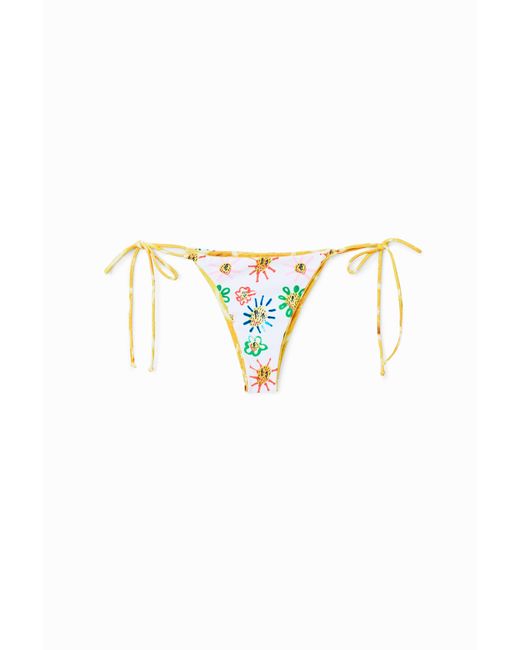 Desigual Metallic Reversible Bikini Bottoms