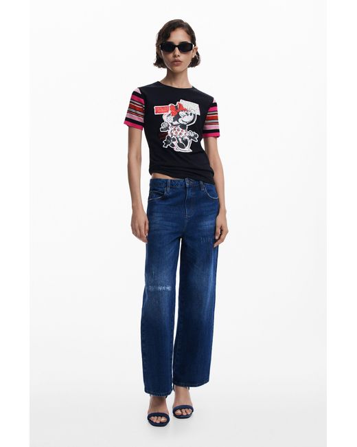 Desigual Blue Minnie Mouse T-Shirt