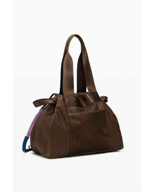 Desigual Brown Large Nylon Shopper Bag, Polyamide