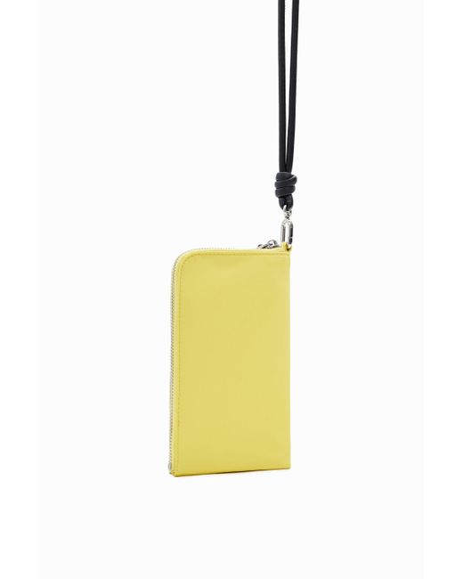 Desigual Yellow L Phone Pouch