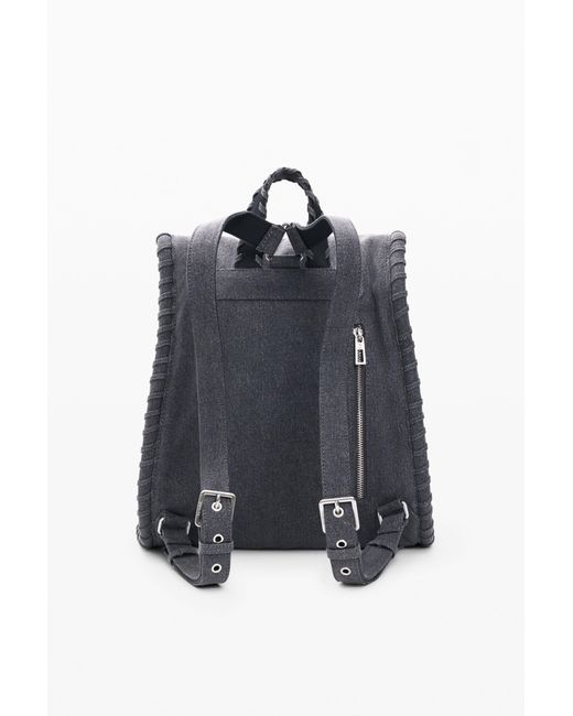 Desigual Blue Medium Denim Backpack Mickey Mouse
