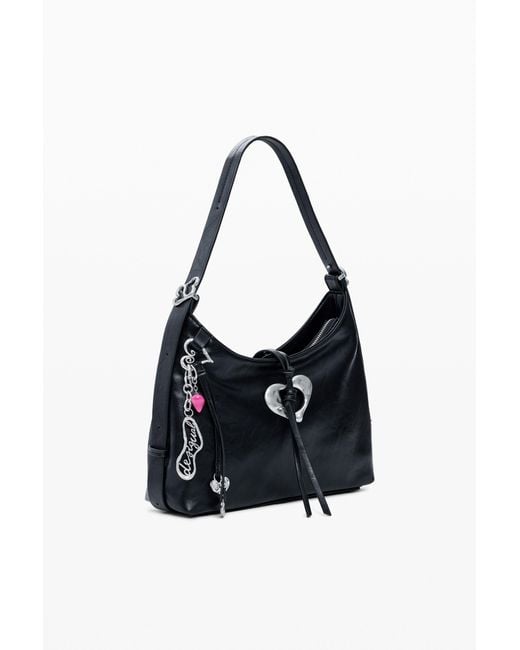 Desigual Black Medium Zalio Bag, Polyurethane