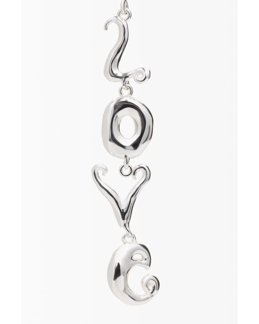 Desigual Pink Earrings Love Explosion