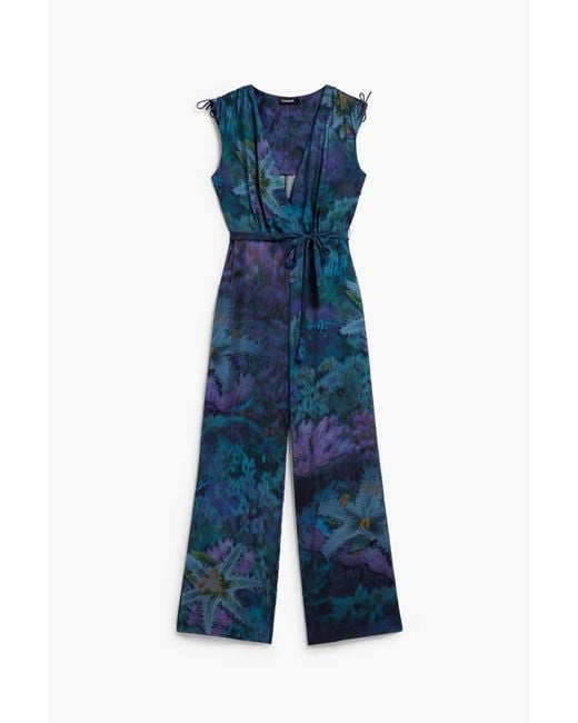 Desigual Blue Night Garden Jumpsuit