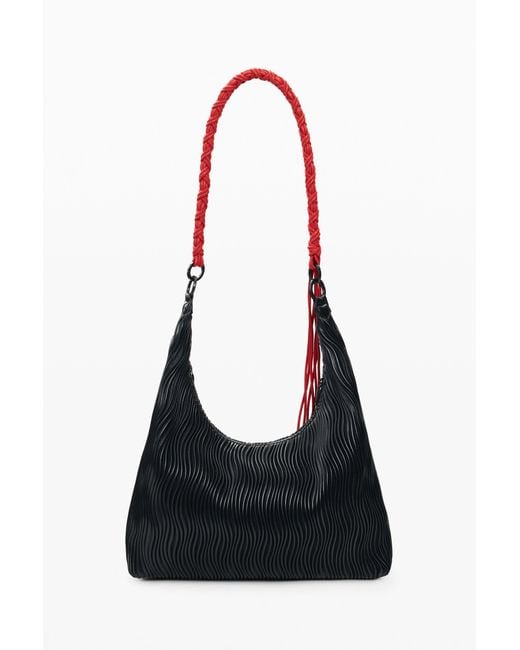 Desigual Black Medium Embossed Bag, Polyurethane