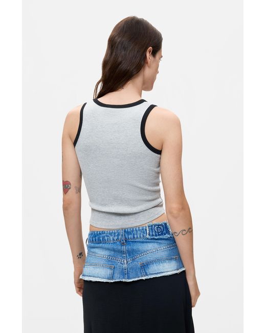 Desigual White Sleeveless T-Shirt 100% Cotton, Cotton