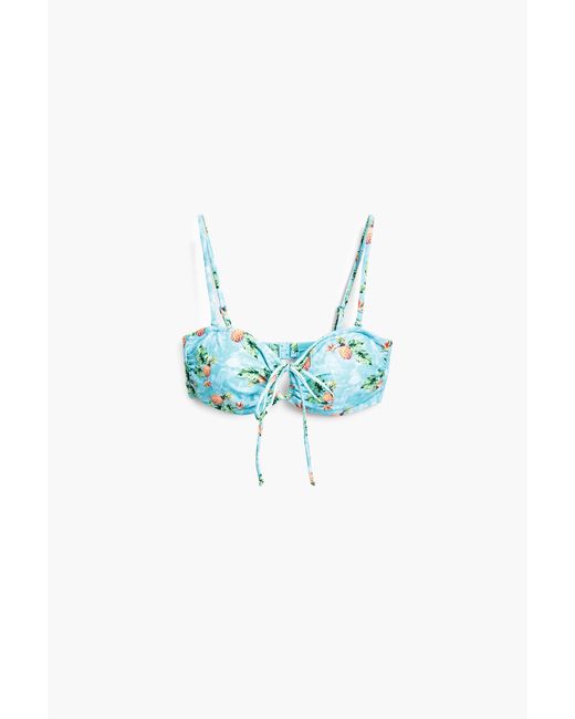 Desigual Red Pineapple Bikini Top