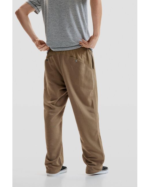 Desigual Green Long Mixed-Fabric Trousers for men