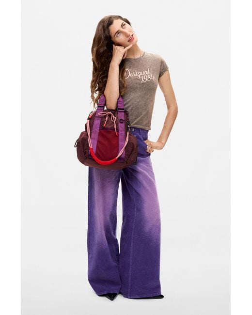 Desigual Purple Medium Backpack, Polyamide