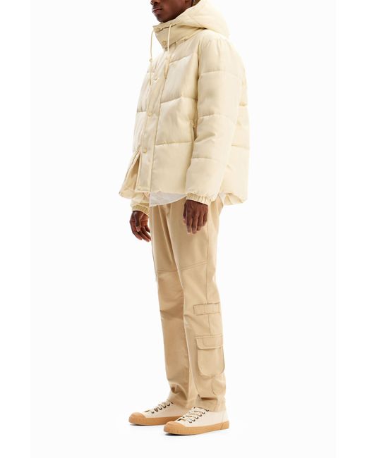 Desigual Natural Camouflage Padded Jacket, Polyester for men