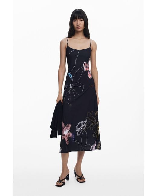 Robe 2 En 1 À Motifs Desigual en coloris Blue