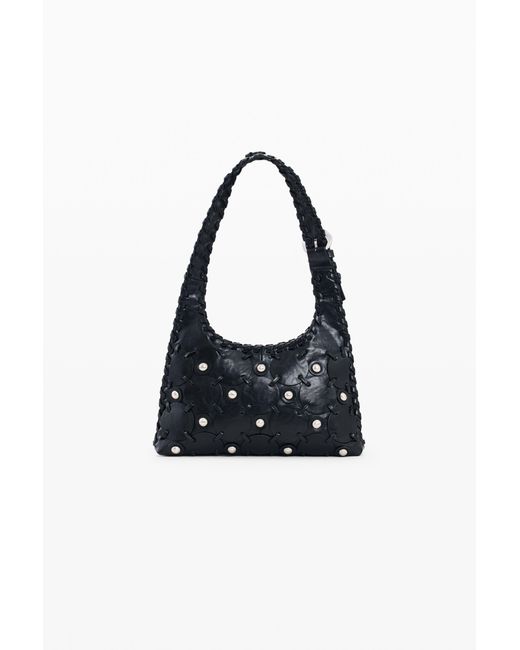 Desigual Black Studded Faux Leather Bag, Polyurethane