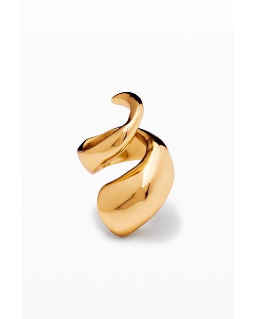 Desigual Metallic Spiral Ring