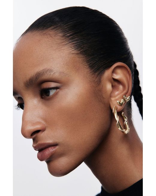 Desigual Black Zalio-Plated Crystal Earrings