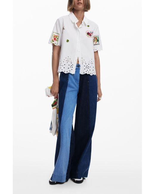 Desigual Blue Aphrodite Shirt, Cotton