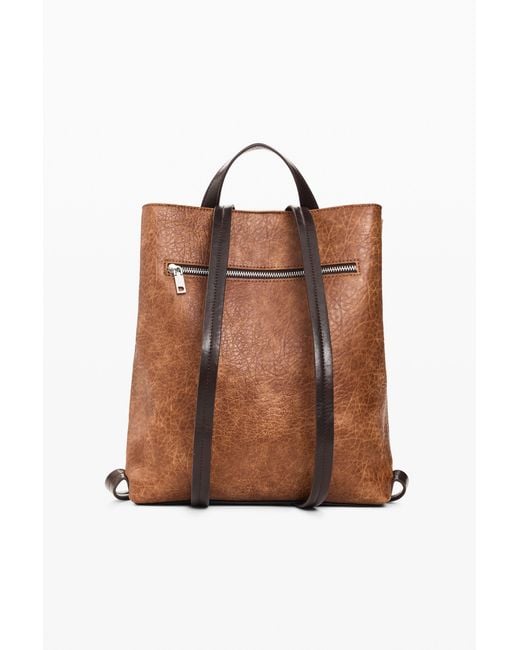Desigual Brown Padded Medium Backpack, Polyurethane