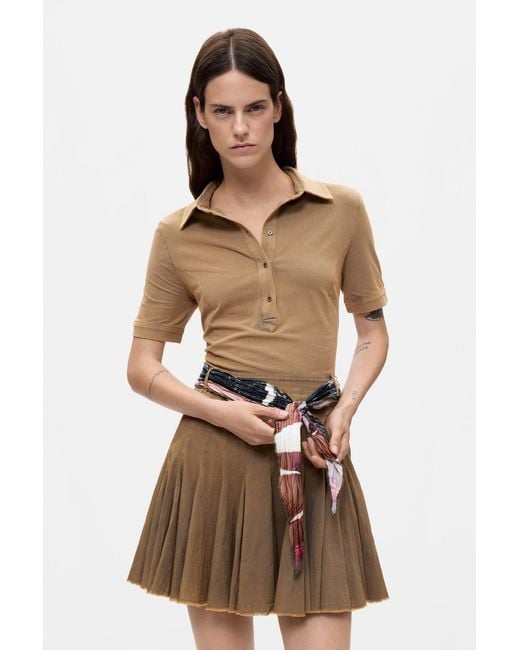 Desigual Natural Long Sleeve Shirt Dress, Cotton