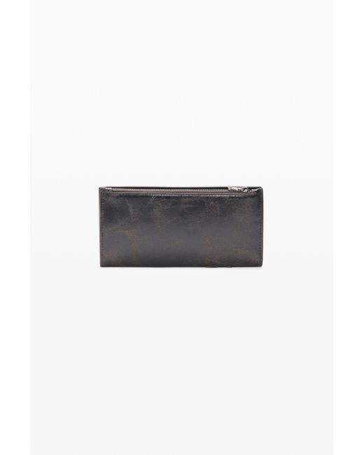 Desigual Brown Large Embroidered Purse, Polyurethane