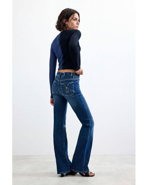 Desigual Blue Flare Jeans