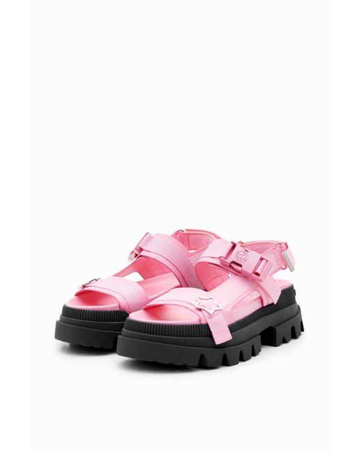 Desigual Pink Tyler Mcgillivary Platform Sandals