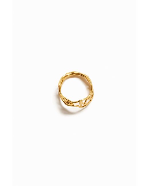 Desigual Natural Zalio Plated Message Ring