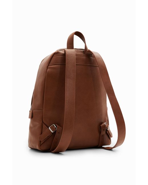 Desigual Brown L Pockets Backpack