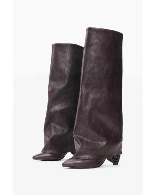 Desigual Gray Faux Leather Boots, Polyurethane