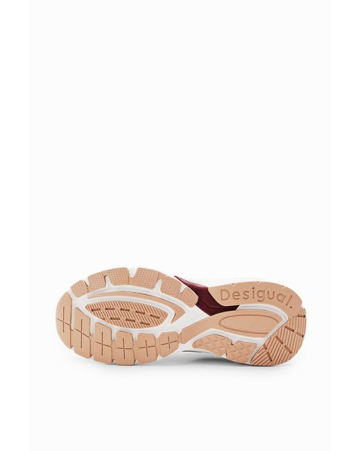 Desigual Metallic Patchwork Running Sneakers