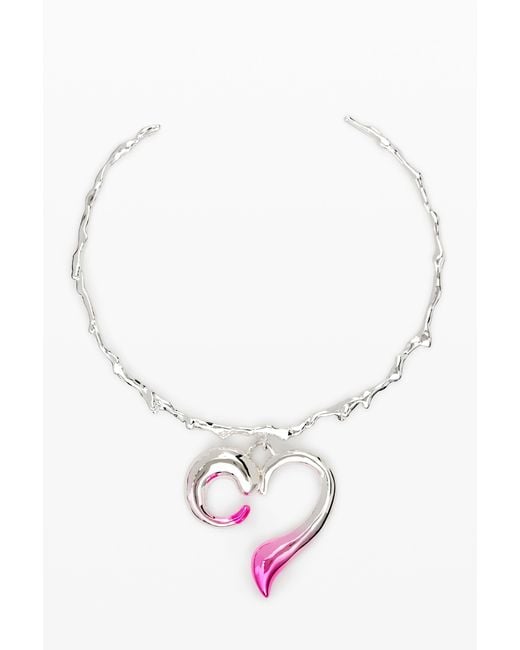 Desigual Brown Heart Pendant Zalio