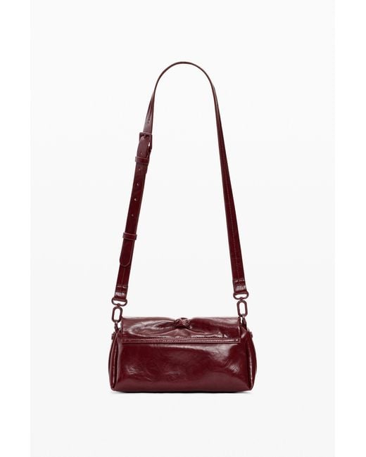 Desigual Red Small Shiny Bow Bag, Polyurethane