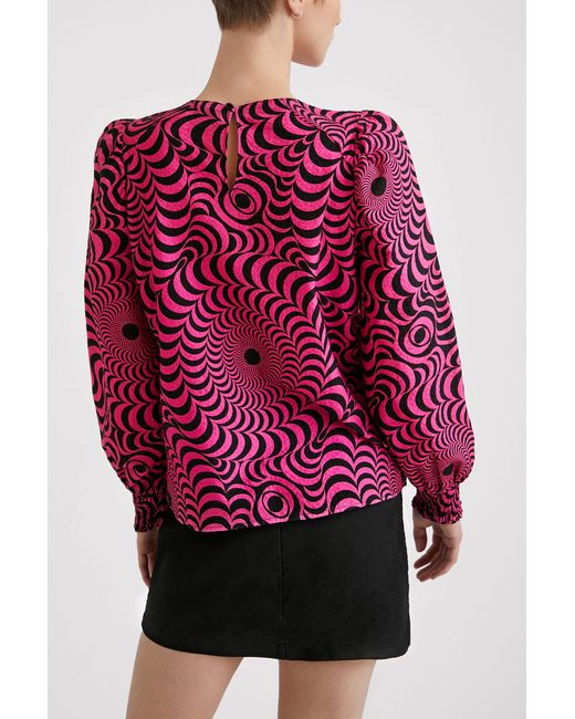 Desigual Psychedelic Textured Blouse