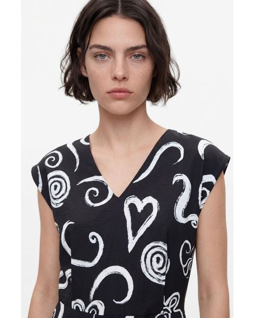 Desigual White Printed Letter Jumpsuit