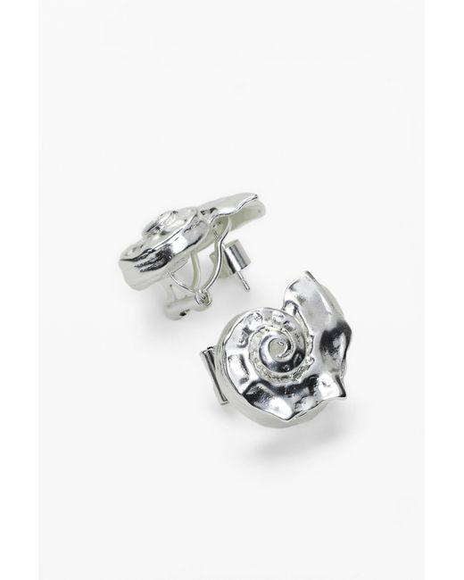 Desigual Black Shell-Shaped Earrings Zalio