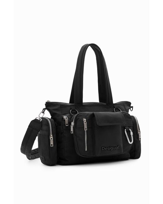 Desigual Black Voyager S Multiposition Handbag