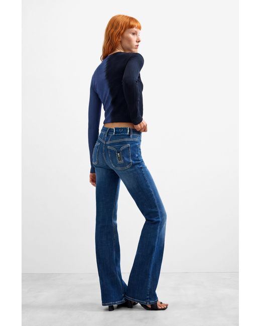 Desigual Blue Flare Jeans