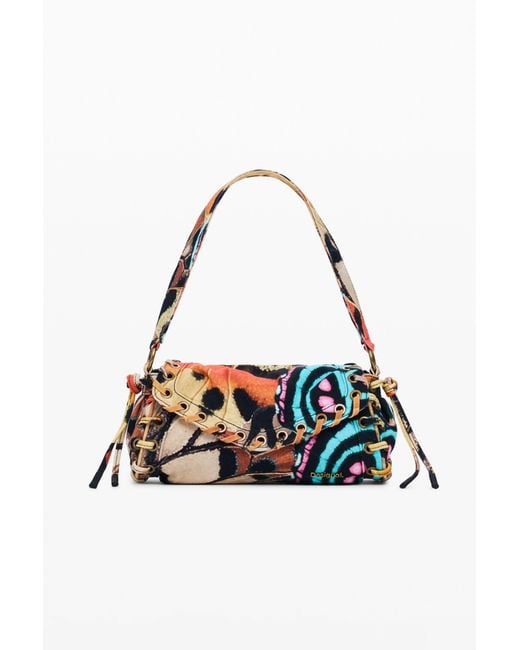 Desigual White Bag Designed By Mr. Christian Lacroix, Cotton